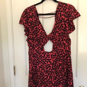 Free people cutout fit and flair dress